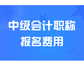 广西报考中级会计师考试报名费用每人每科56元