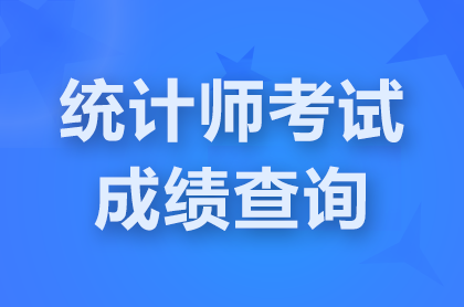 2024统计师成绩查询时间和查询入口